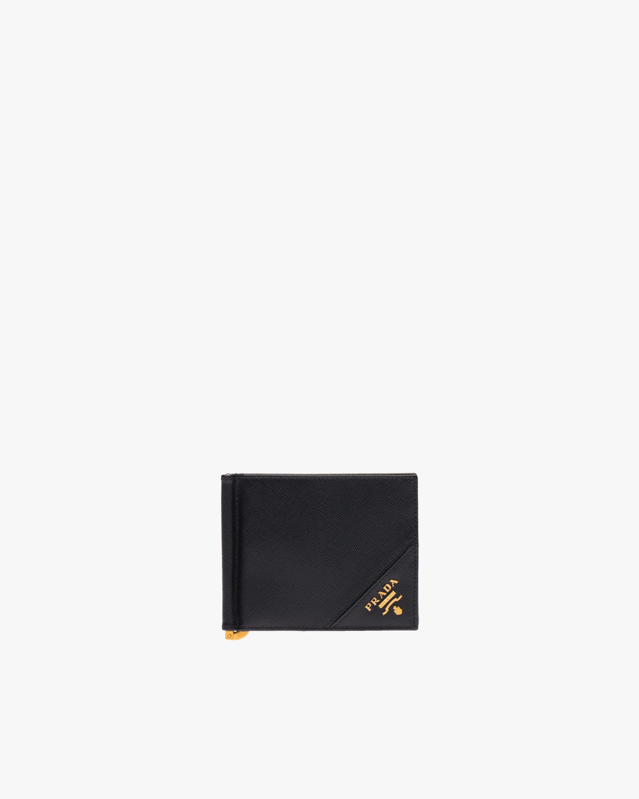 Black Saffiano Leather Wallet - Fake Prada Store