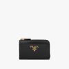 Black Saffiano Leather Keychain