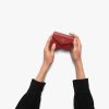 Fiery Red Saffiano leather card holder - Image 2