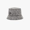 Metal Bucket hat with crystals