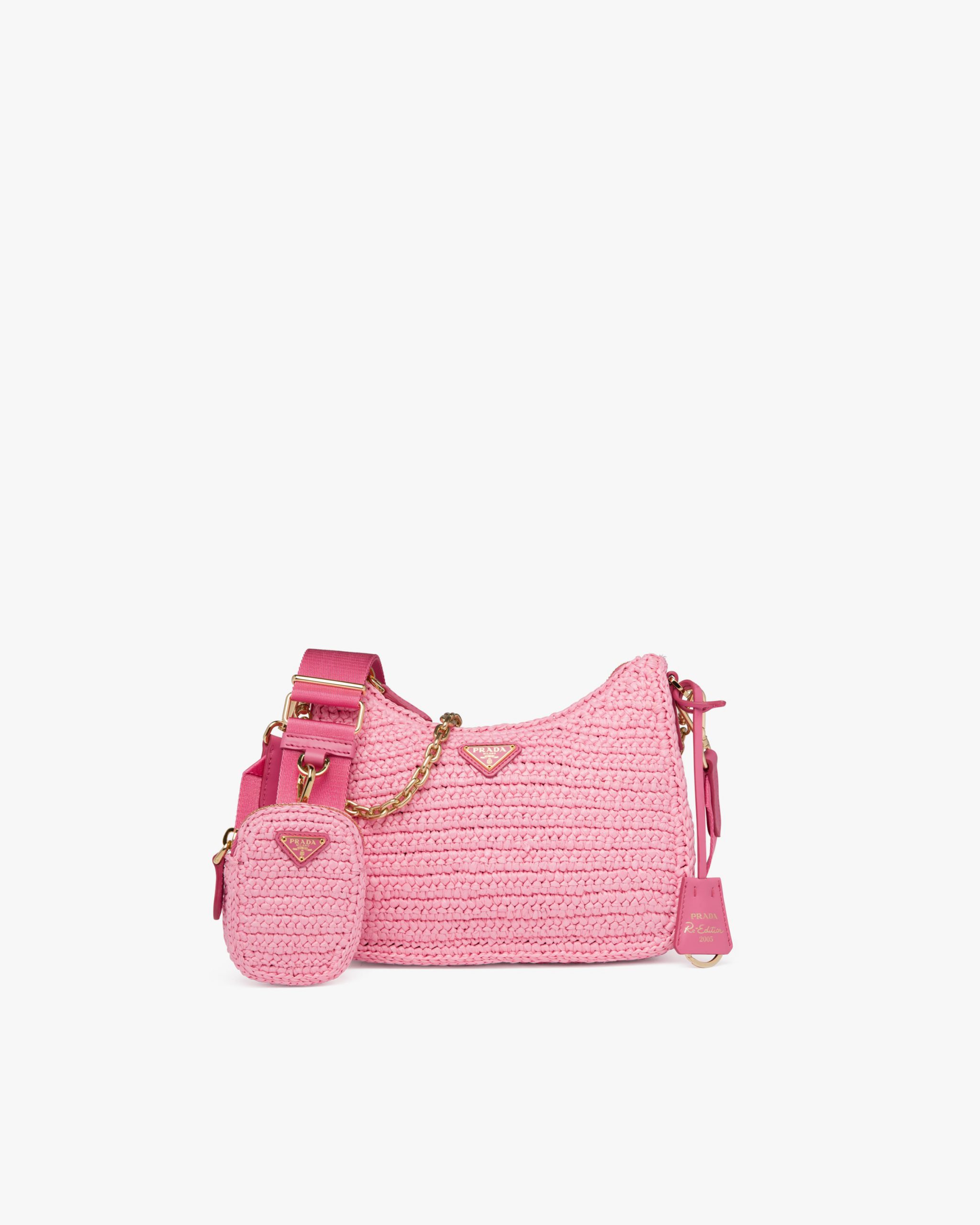 Petal Pink Prada Re-edition 2005 Saffiano Leather Bag