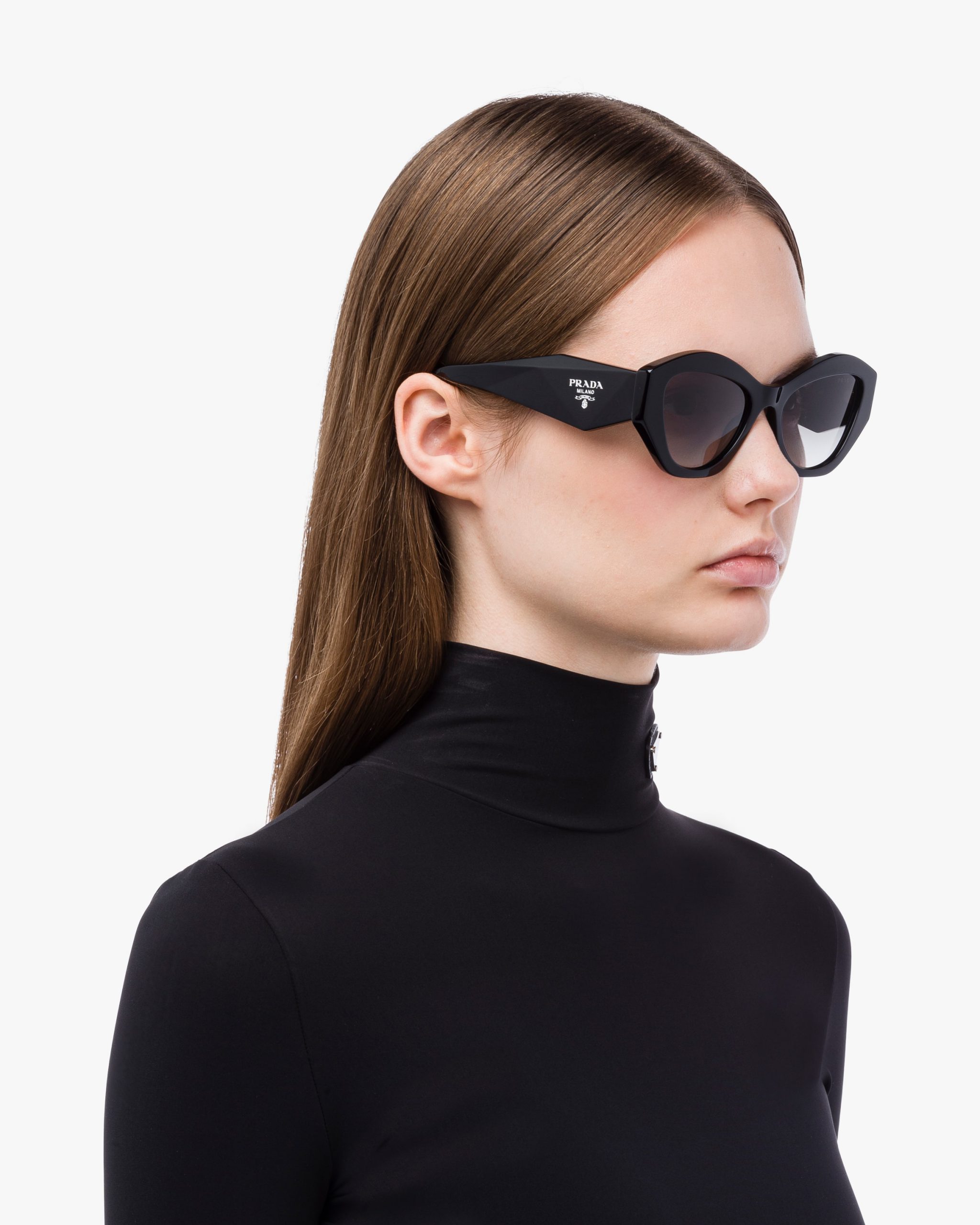 Gradient Anthracite Gray Lenses Prada Symbole sunglasses - Fake Prada Store
